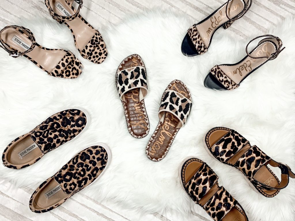 summer leopard sandals
